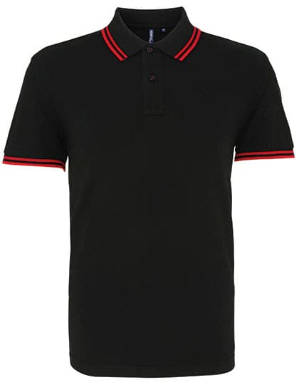 Men´s Classic Fit Tipped Polo — Black