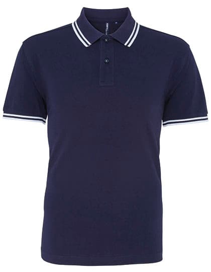 Men´s Classic Fit Tipped Polo — Navy