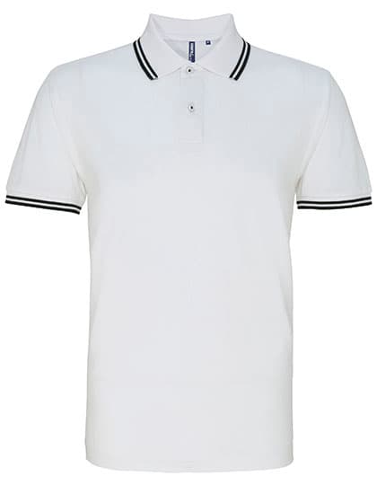 Men´s Classic Fit Tipped Polo — White