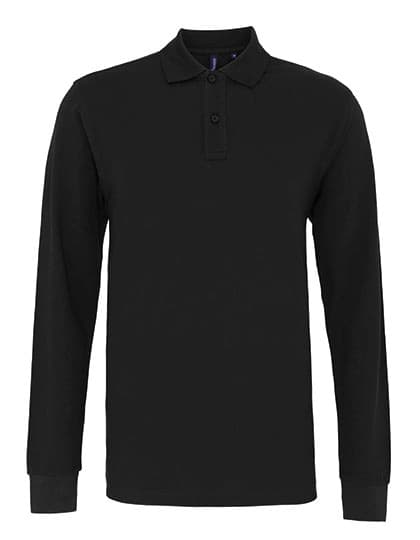 Men´s Classic Fit Long Sleeved Polo — Black
