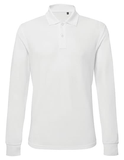 Men´s Classic Fit Long Sleeved Polo — White