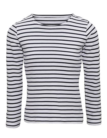 Women´s Marinière Coastal Long Sleeve Tee — White-Navy