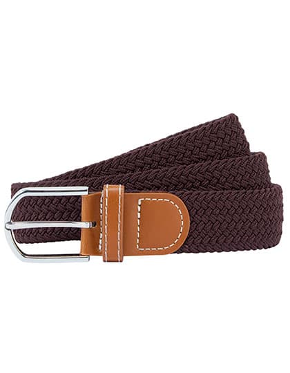 Braid Stretch Belt — Brown