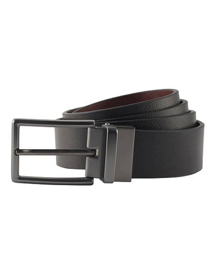 Men´s Two-Way Leather Belt — Black