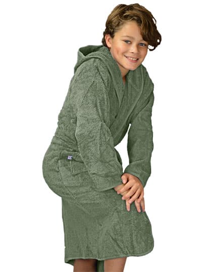 Boyzz&Girlzz® Hooded Bathrobe — Army Green