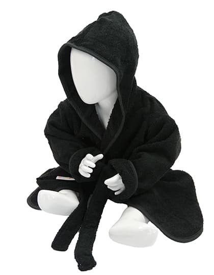 Babiezz® Bathrobe With Hood — Black