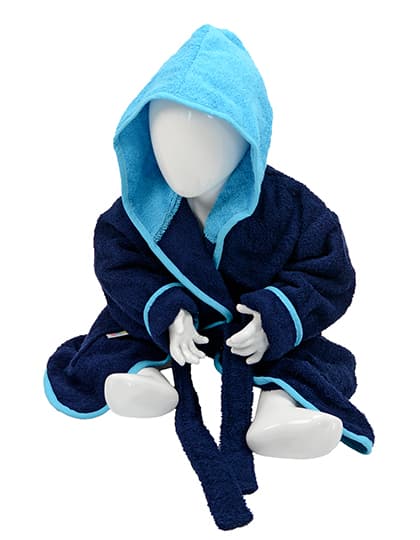 Babiezz® Bathrobe With Hood — French Navy