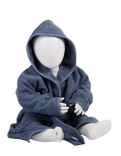 Babiezz® Bathrobe With Hood — Jeans Blue