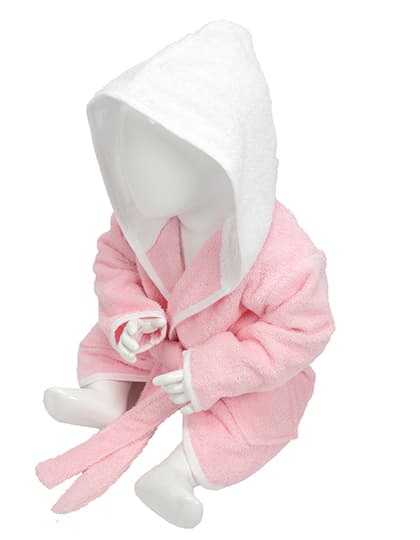 Babiezz® Bathrobe With Hood — Light Pink