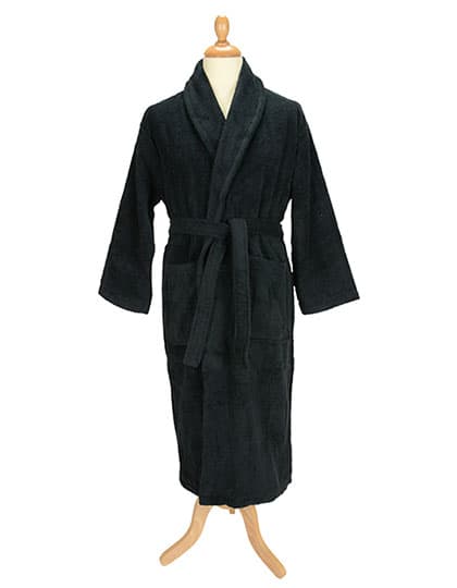 Bathrobe Shawl Collar — Black