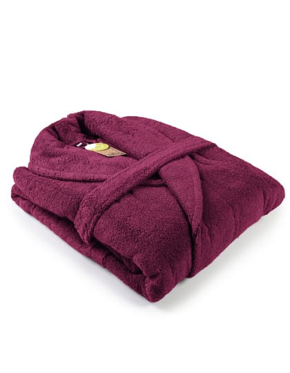 Bathrobe Shawl Collar — Burgundy