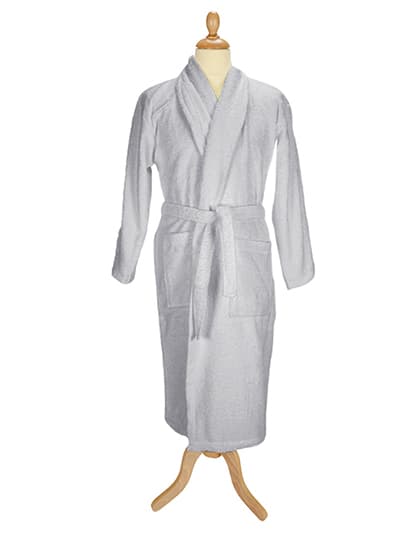 Bathrobe Shawl Collar — Light Grey
