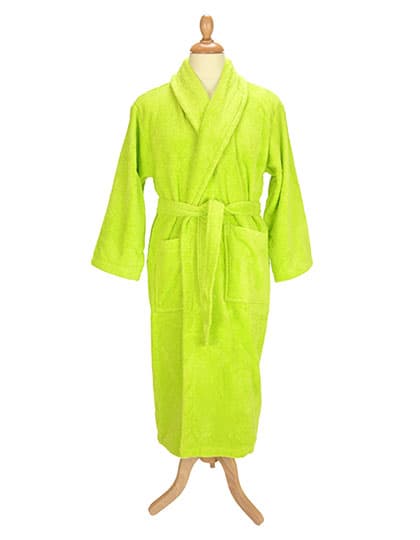 Bathrobe Shawl Collar — Lime Green