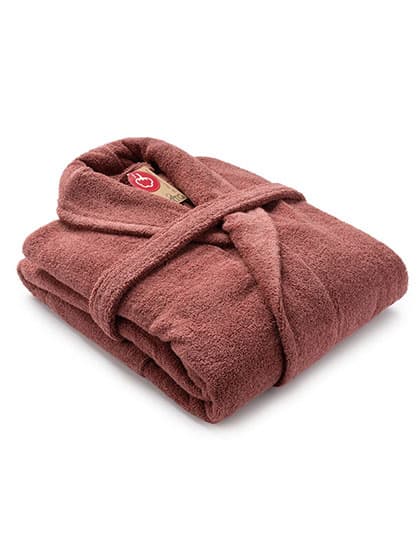 Bathrobe Shawl Collar — Old Pink