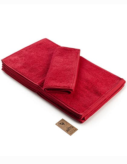 Guest Towel — Deep Red
