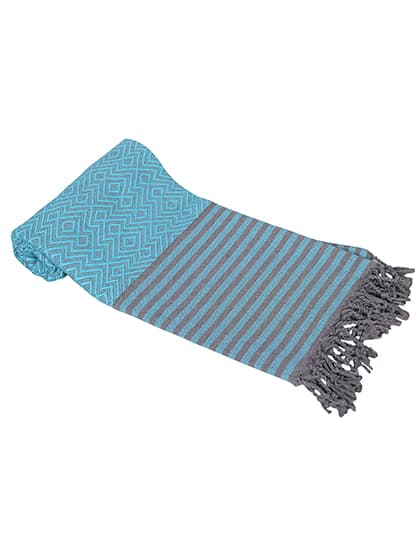 Hamam Towel Kusadasi — Aqua Blue