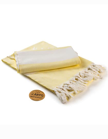Hamamzz® Marmaris DeLuxe Towel — Light Yellow