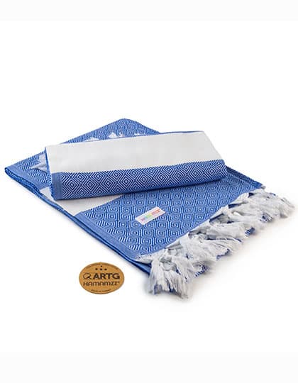 Hamamzz® Marmaris DeLuxe Towel — Royal Blue