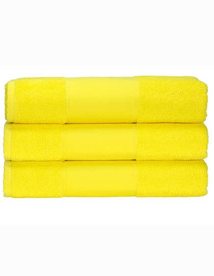 PRINT-Me® Hand Towel — Bright Yellow