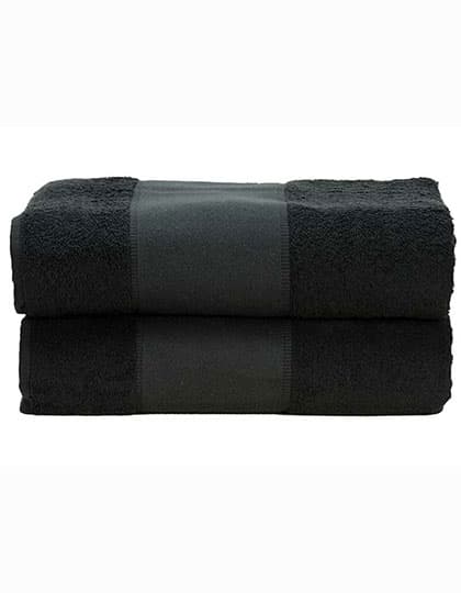 PRINT-Me® Bath Towel — Black