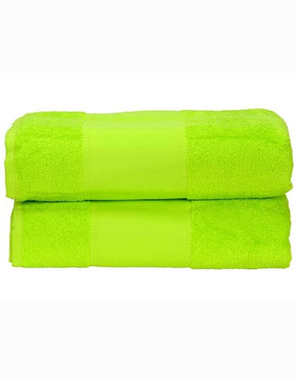 PRINT-Me® Bath Towel — Lime Green