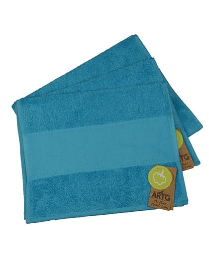 PRINT-Me® Guest Towel — Aqua Blue