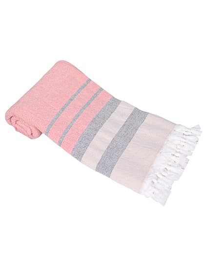Hamam Towel Fantasy with Terry Backside — Orange
