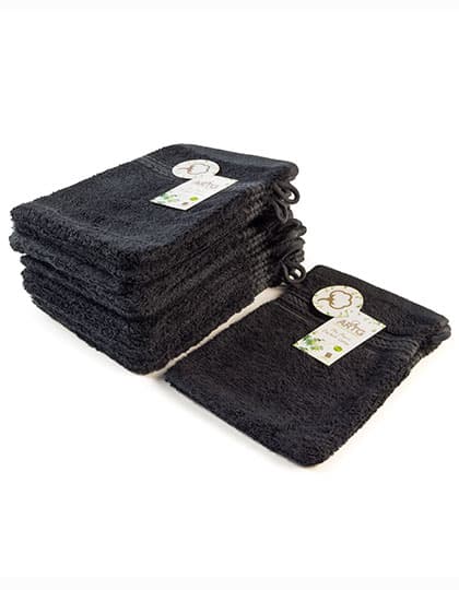 Natural Bamboo Washing Glove — Black