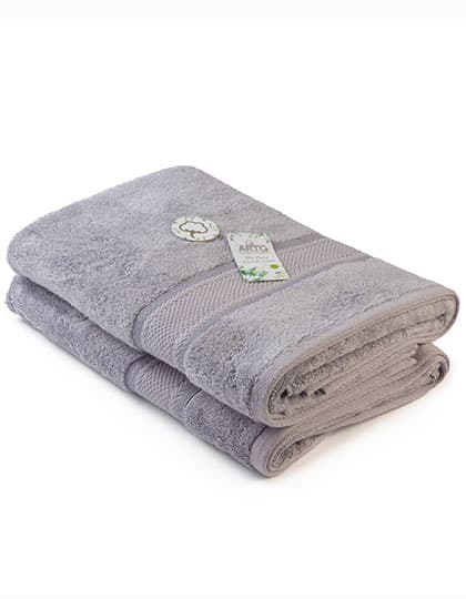 Natural Bamboo Bath Towel — Light Grey