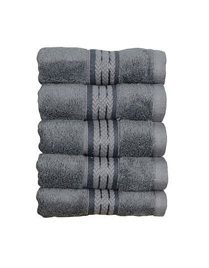 Natural Bamboo Guest Towel — Dark Grey