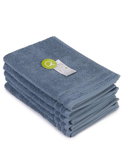 Organic Guest Towel — Jeans Blue