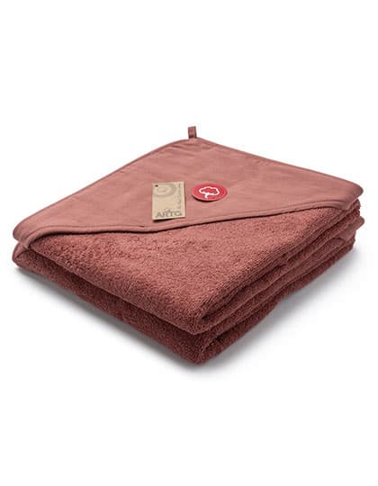 PRINT-Me® Baby Hooded Towel — Old Pink