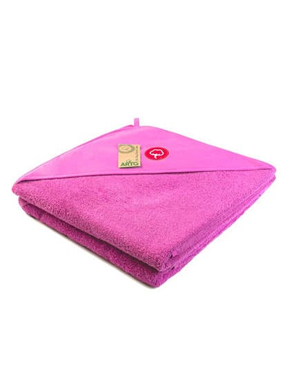 PRINT-Me® Baby Hooded Towel — Pink