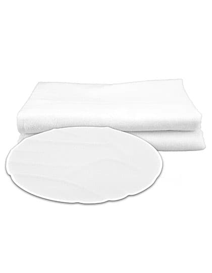 SUBLI-Me ALL-OVER Round Towel — White