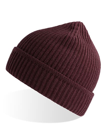 Maple Beanie — Burgundy Melange