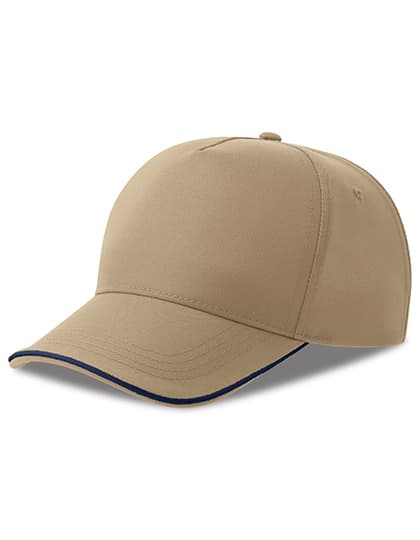 Recy Five Piping Cap — Khaki