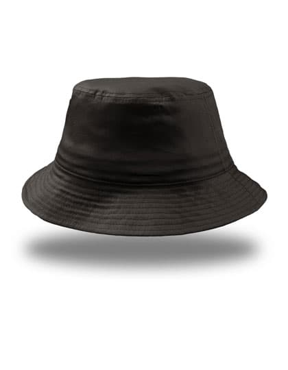 Bucket Cotton Hat — Black