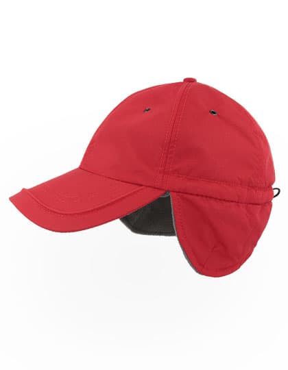 Techno Flap Cap Recycled — Red