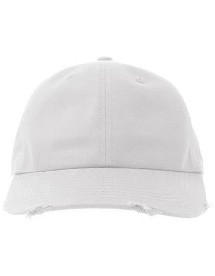 Dad Hat Destroyed-S — White