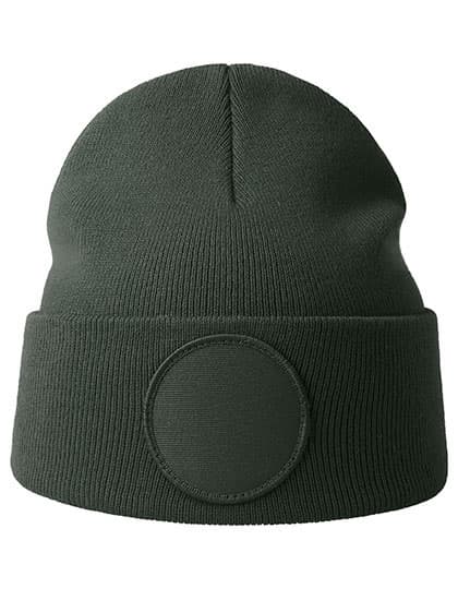 Wind-S Circular Patch Beanie — DK Grey