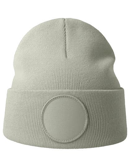 Wind-S Circular Patch Beanie — LT Grey