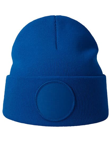Wind-S Circular Patch Beanie — Royal