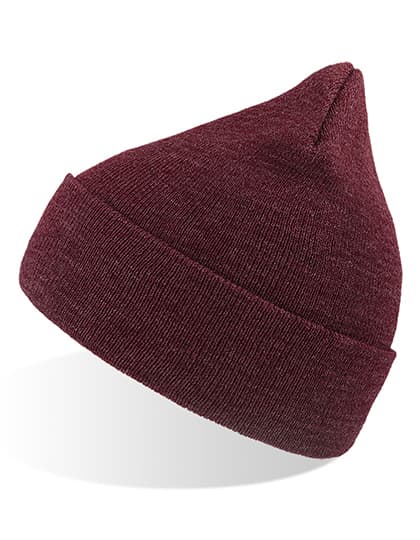 Wind Beanie — Burgundy Melange