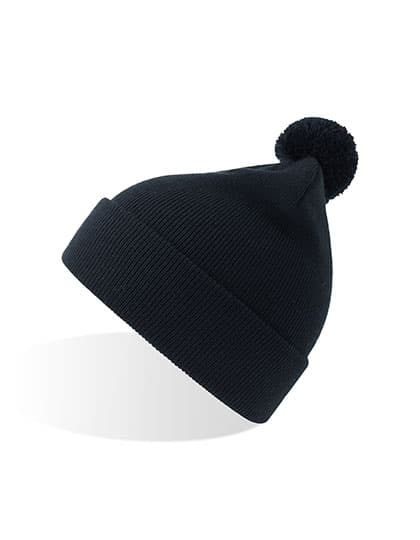 Kids Wind-s with Pompom Beanie — Navy