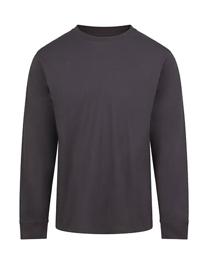 AWDis 180 Long Sleeve T — Solid Charcoal