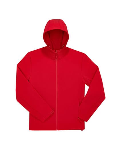 Reset Hooded Softshell — Red