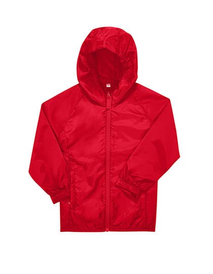 Kids #Reset Windbreaker — Red