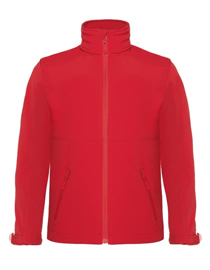 Kids´ Hooded Softshell Jacket — Red