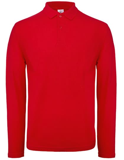 Men´s Long Sleeve Polo ID.001 — Red