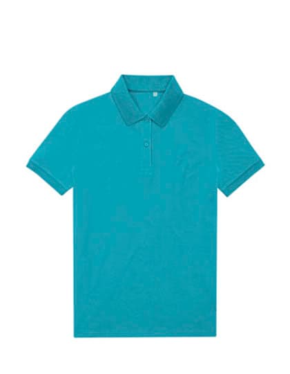 My Eco Polo 65/35 Women_° — Pop Turquoise